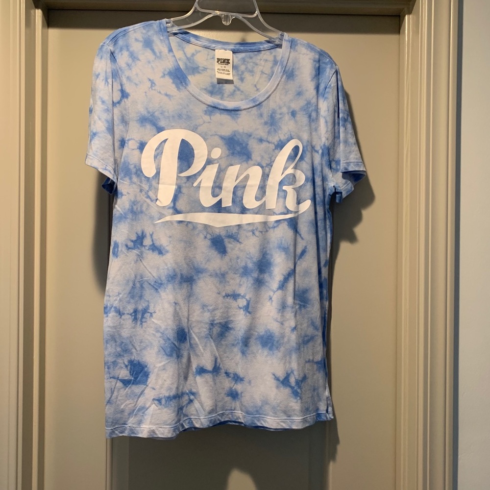 Blue and White PINK Short Sleeves